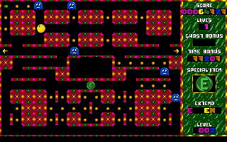 Pacman on E's atari screenshot